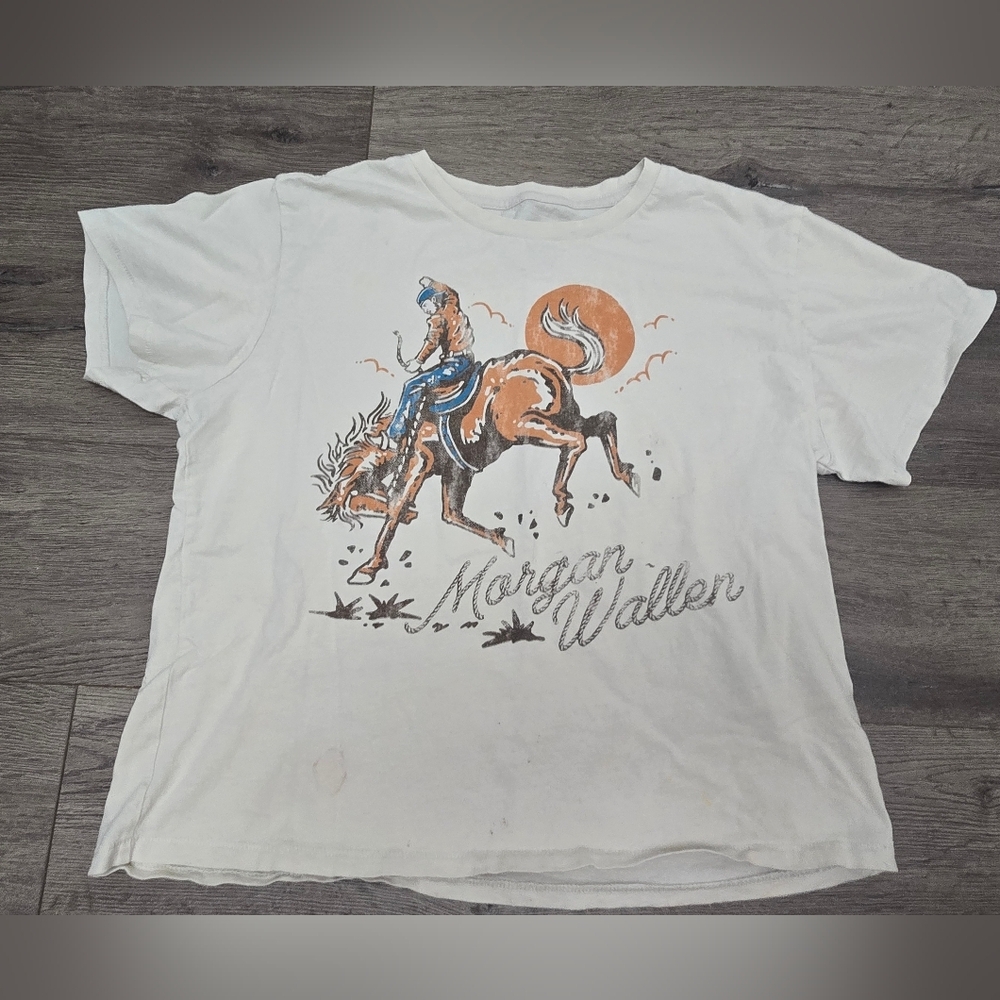 Morgan Wallen Official Concert Merch Tee Youth Size Large